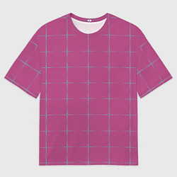 Футболка оверсайз мужская Color pink stripes, цвет: 3D-принт