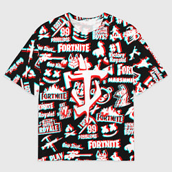 Мужская футболка оверсайз Doom x fortnite glitch