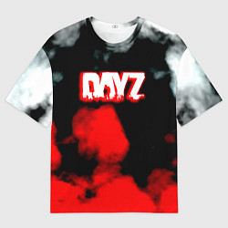 Футболка оверсайз мужская Dayz дым текстура, цвет: 3D-принт