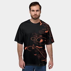 Футболка оверсайз мужская Китайский орнамент, цвет: 3D-принт — фото 2