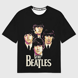 Футболка оверсайз мужская The Beatles faces, цвет: 3D-принт