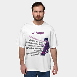 Футболка оверсайз мужская J-Hope - BTS, цвет: 3D-принт — фото 2