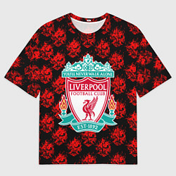 Футболка оверсайз мужская Liverpool samurai, цвет: 3D-принт