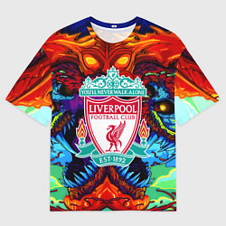 Футболка оверсайз мужская Ливерпуль монстр, цвет: 3D-принт