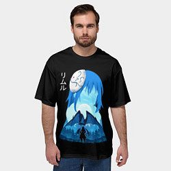 Футболка оверсайз мужская Мое перерождение в слизь, цвет: 3D-принт — фото 2