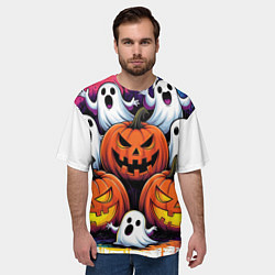 Футболка оверсайз мужская Happy Halloween 25, цвет: 3D-принт — фото 2