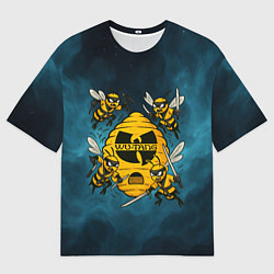 Футболка оверсайз мужская Wu-tang clan пчелы, цвет: 3D-принт