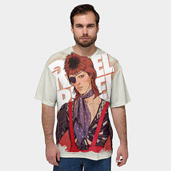 Футболка оверсайз мужская David Bowie Rebel Rebel, цвет: 3D-принт — фото 2