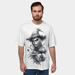 Футболка оверсайз мужская Eerie Scarecrow, цвет: 3D-принт — фото 2