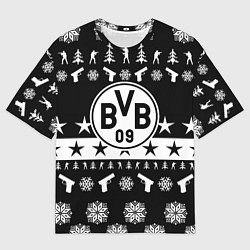 Футболка оверсайз мужская Borussia x counter strike, цвет: 3D-принт