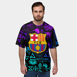 Футболка оверсайз мужская Barcelona x the Witcher, цвет: 3D-принт — фото 2