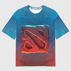 Мужская футболка оверсайз Dota 2: Symbol