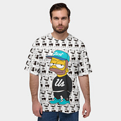 Футболка оверсайз мужская Bart Just Us, цвет: 3D-принт — фото 2