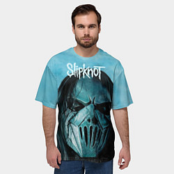 Футболка оверсайз мужская Slipknot, цвет: 3D-принт — фото 2