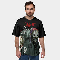 Футболка оверсайз мужская Slipknot, цвет: 3D-принт — фото 2