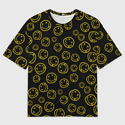 Футболка оверсайз мужская Nirvana Pattern, цвет: 3D-принт