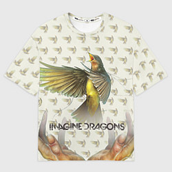 Мужская футболка оверсайз Imagine Dragons: Fly