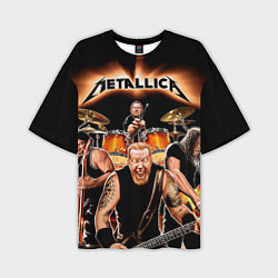 Футболка оверсайз мужская Metallica Band, цвет: 3D-принт
