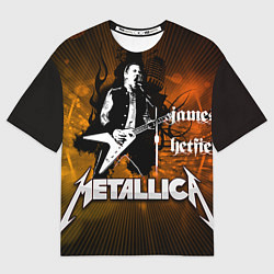 Мужская футболка оверсайз Metallica: James Hetfield