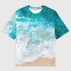 Футболка оверсайз мужская Берег, цвет: 3D-принт