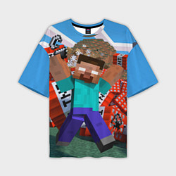 Футболка оверсайз мужская Minecraft Man, цвет: 3D-принт