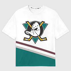 Футболка оверсайз мужская Anaheim Ducks Selanne, цвет: 3D-принт