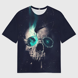 Мужская футболка оверсайз Skull eyes