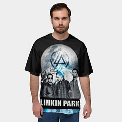 Футболка оверсайз мужская Linkin Park: Moon, цвет: 3D-принт — фото 2
