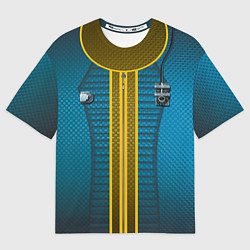 Футболка оверсайз мужская Overalls 111, цвет: 3D-принт