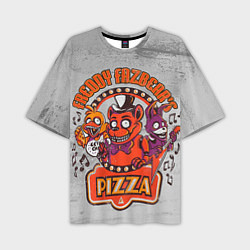 Футболка оверсайз мужская Freddy Pizza, цвет: 3D-принт