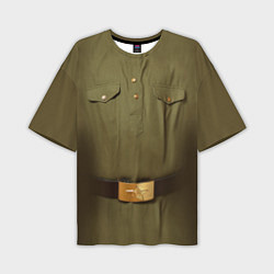 Мужская футболка оверсайз Униформа солдата