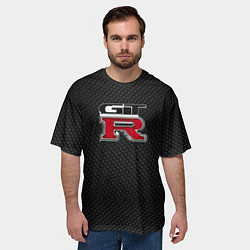 Футболка оверсайз мужская Nissan GTR, цвет: 3D-принт — фото 2