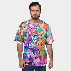 Футболка оверсайз мужская My Little Pony, цвет: 3D-принт — фото 2