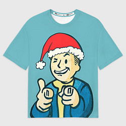 Футболка оверсайз мужская Fallout New Year, цвет: 3D-принт
