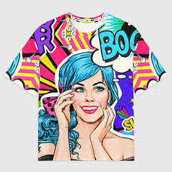 Футболка оверсайз мужская Pop art, цвет: 3D-принт