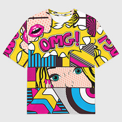 Футболка оверсайз мужская POP ART, цвет: 3D-принт