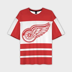 Мужская футболка оверсайз Detroit Red Wings