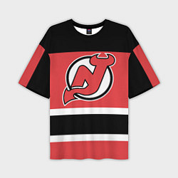 Мужская футболка оверсайз New Jersey Devils