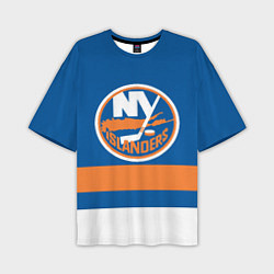 Футболка оверсайз мужская New York Islanders, цвет: 3D-принт