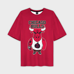 Футболка оверсайз мужская Chicago bulls, цвет: 3D-принт