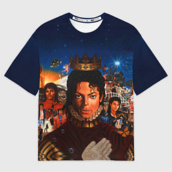 Футболка оверсайз мужская Michael Jackson: Pop King, цвет: 3D-принт