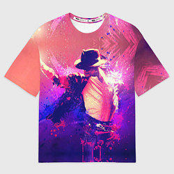 Футболка оверсайз мужская Michael Jackson: Moon, цвет: 3D-принт