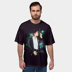 Футболка оверсайз мужская Michael Jackson, цвет: 3D-принт — фото 2