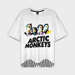 Футболка оверсайз мужская Arctic Monkeys: Music Wave, цвет: 3D-принт