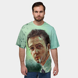 Футболка оверсайз мужская Нортон с сигаретой, цвет: 3D-принт — фото 2