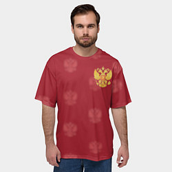 Футболка оверсайз мужская Сборная России по футболу, цвет: 3D-принт — фото 2