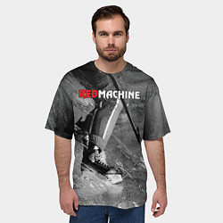 Футболка оверсайз мужская Red maсhine, цвет: 3D-принт — фото 2