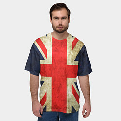 Футболка оверсайз мужская Великобритания, цвет: 3D-принт — фото 2