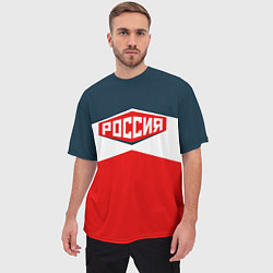 Футболка оверсайз мужская Россия СССР, цвет: 3D-принт — фото 2