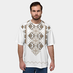 Футболка оверсайз мужская Вышивка 30, цвет: 3D-принт — фото 2